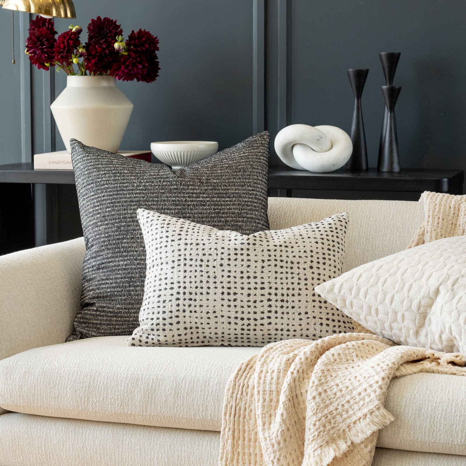 celeste 14x20 lumbar pillow, domino celeste 14x20 lumbar pillow, domino