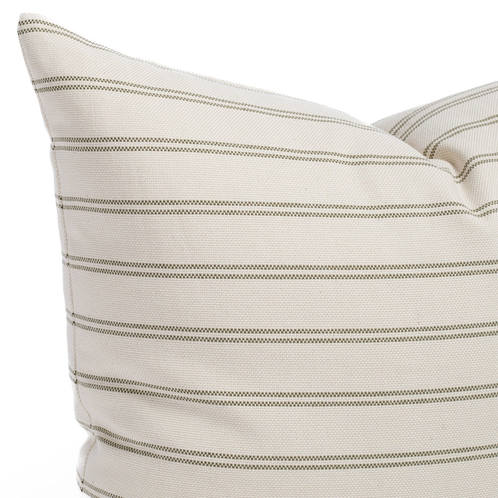 rexton stripe 24x24 pillow, moss rexton stripe 24x24 pillow, moss